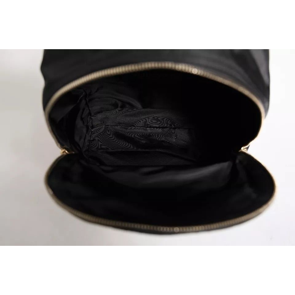 Dolce & Gabbana Black Nylon #DGFAMILY VULCANO Embellished Backpack Bag BAG4084