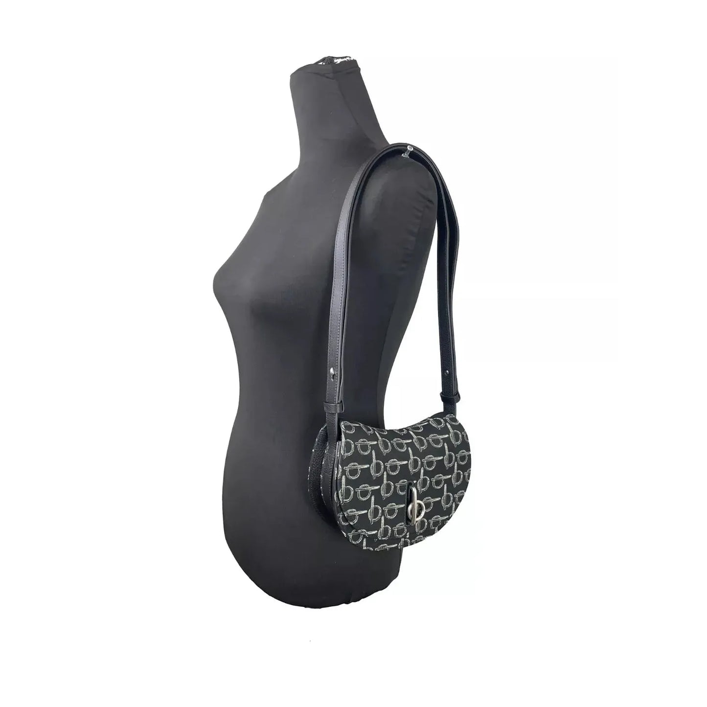 Burberry Mini Rocking Horse Crossbody Bag Purse Black 40822