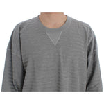 Dolce & Gabbana Gray Crewneck Pullover Silk Sweater TIT20531-1