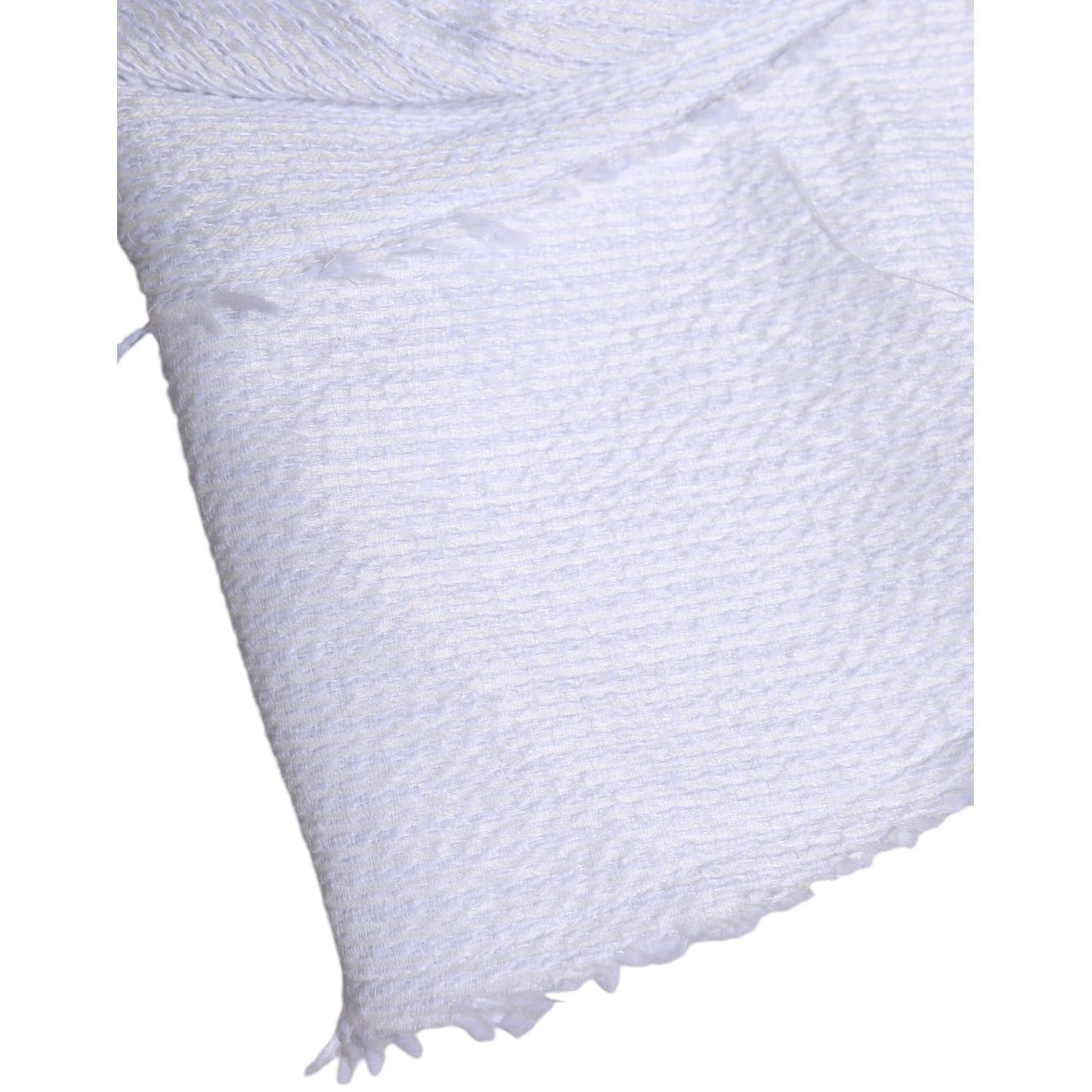 Dolce & Gabbana White Polyester Wide Brim Bucket Hat