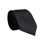Dolce & Gabbana Black Circles Silk Adjustable Necktie Tie
