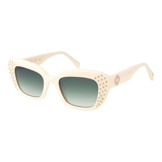 Maje Cream Acetate Sunglasses