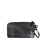 Dolce & Gabbana Black Gray Camouflage Logo Plaque Keyring Pouch Bag BAG4287
