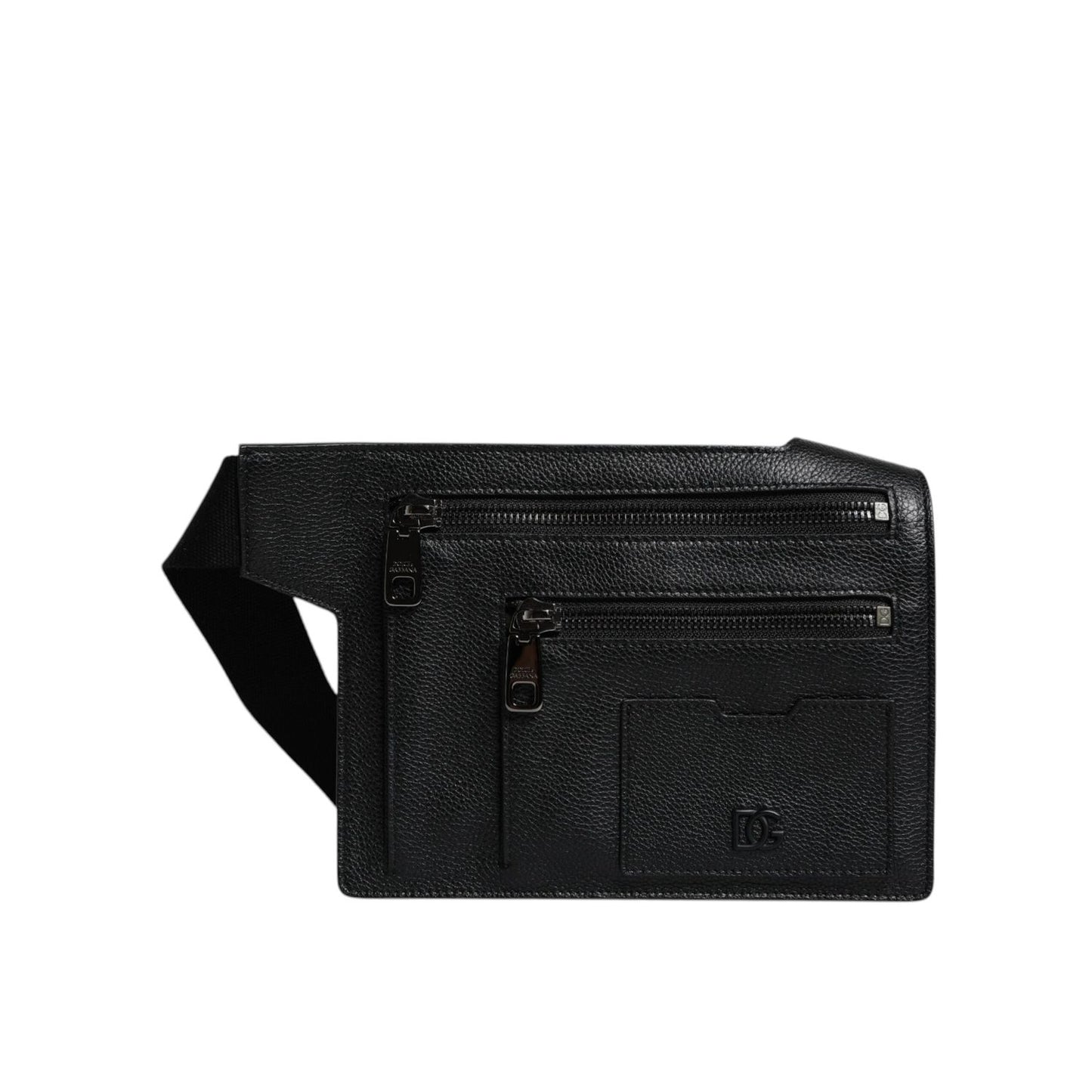Dolce & Gabbana Black Calfskin Leather Messenger Crossbody Bag BAG4289