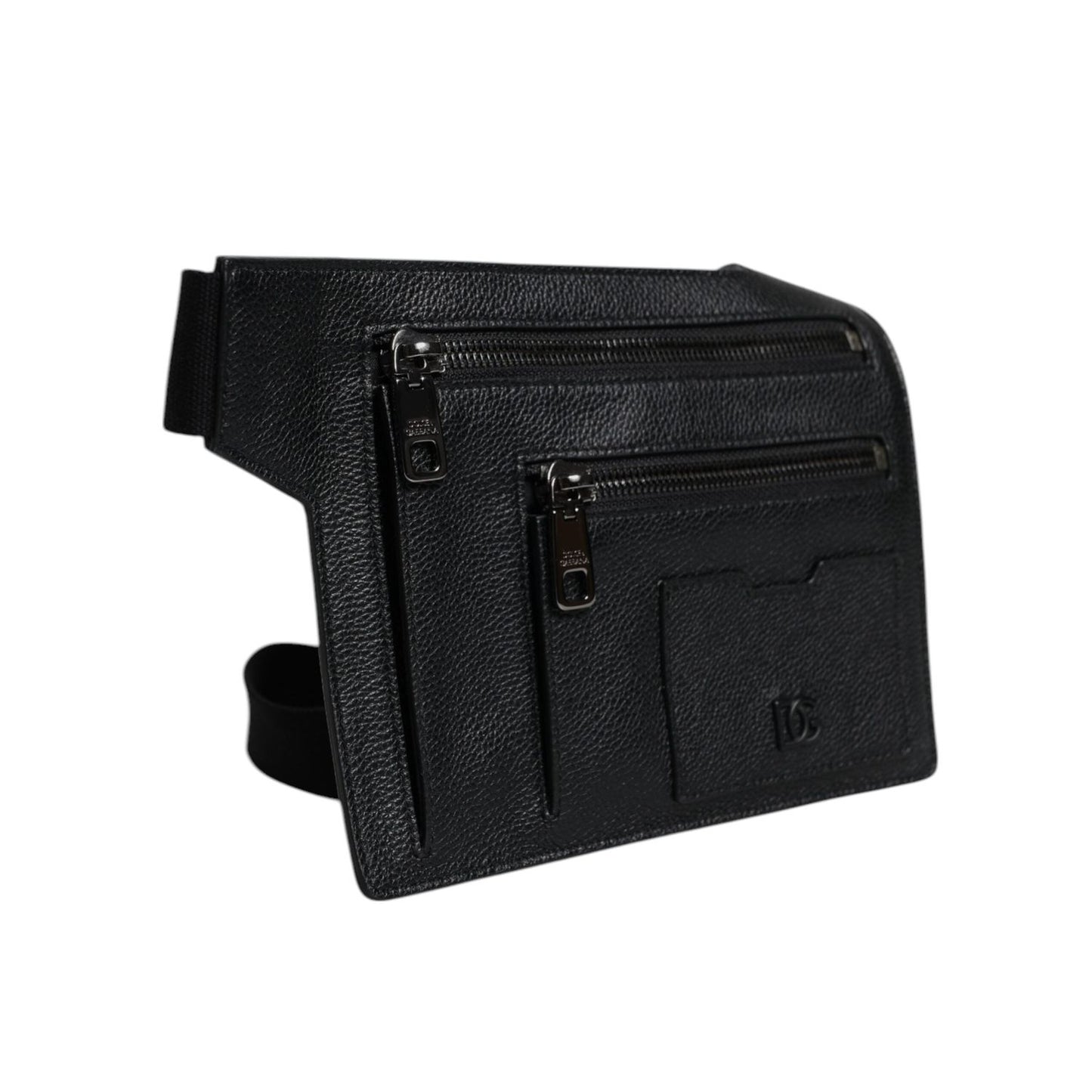 Dolce & Gabbana Black Calfskin Leather Messenger Crossbody Bag BAG4289
