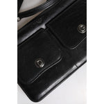 Dolce & Gabbana Black Leather Logo Purse Shoulder Crossbody Bag BAG4295