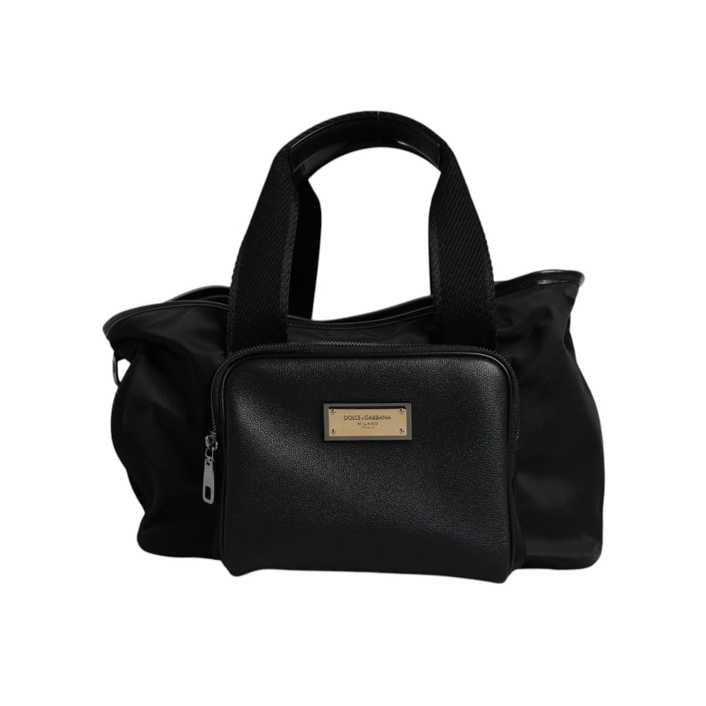 Dolce & Gabbana Black Shoulder Strap Pet Carry Logo Plaque Bag BAG4305