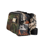 Dolce & Gabbana Multicolor Camouflage Patchwork Logo Waist Fanny Pack Bag BAG4310