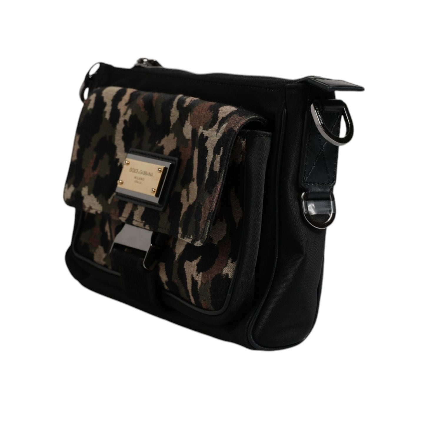 Dolce & Gabbana Multicolor Leopard Jacquard Crossbody Bag BAG4314