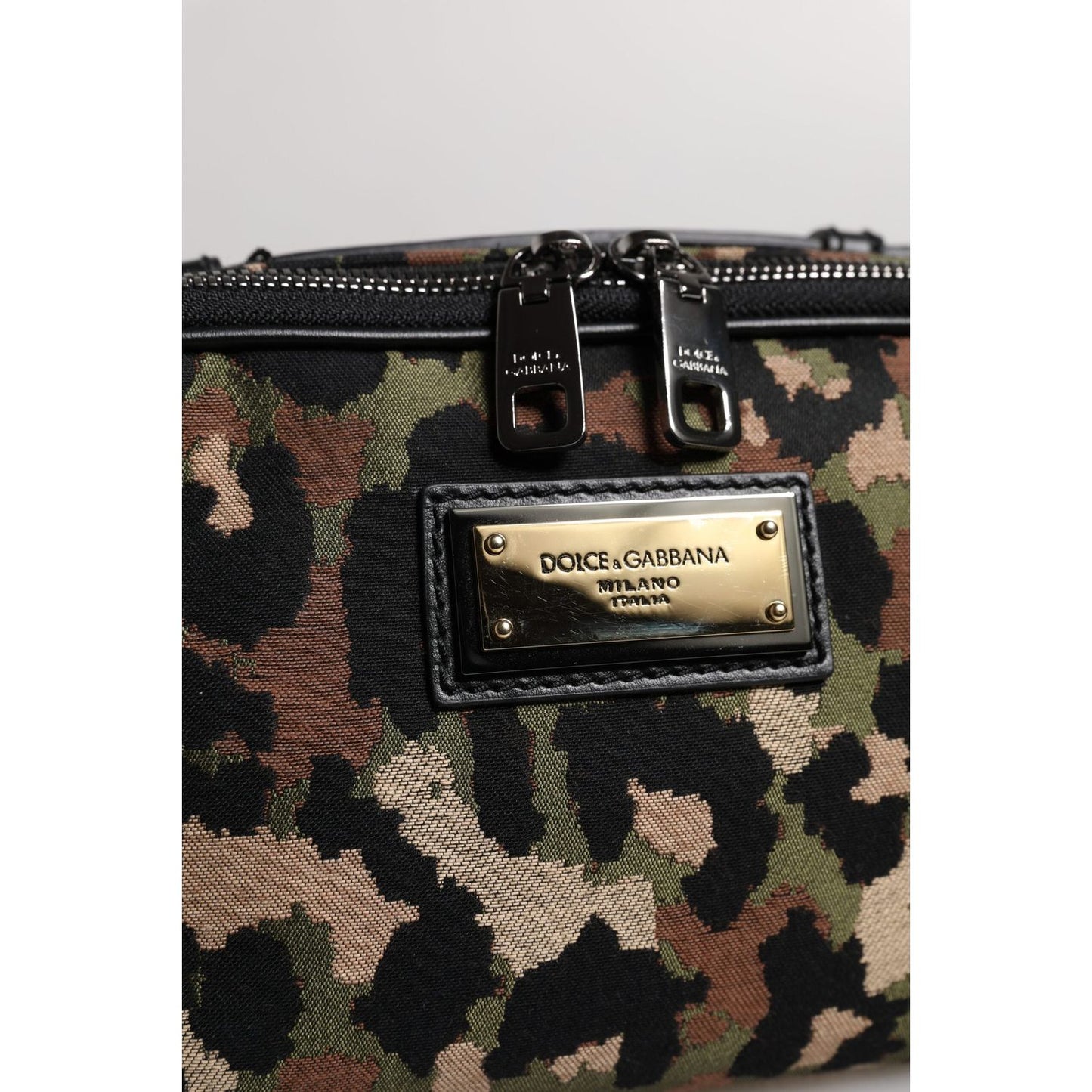 Dolce & Gabbana Multicolor Leopard DG Logo Belt Waist Fanny Pack Bag BAG4316