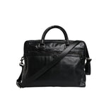 Dolce & Gabbana Black Leather Messenger Shoulder Strap Bag BAG4337