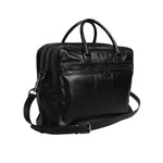 Dolce & Gabbana Black Leather Messenger Shoulder Strap Bag BAG4337
