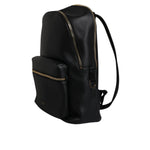 Dolce & Gabbana Black DG Leather Logo Print Travel Back Pack Bag BAG4366