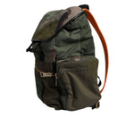 Dolce & Gabbana Military Green Patchwork Travel Backpack Bag BAG4474