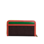 Dolce & Gabbana Brown Textured Leather Zip Around Continental Wallet BAG4266