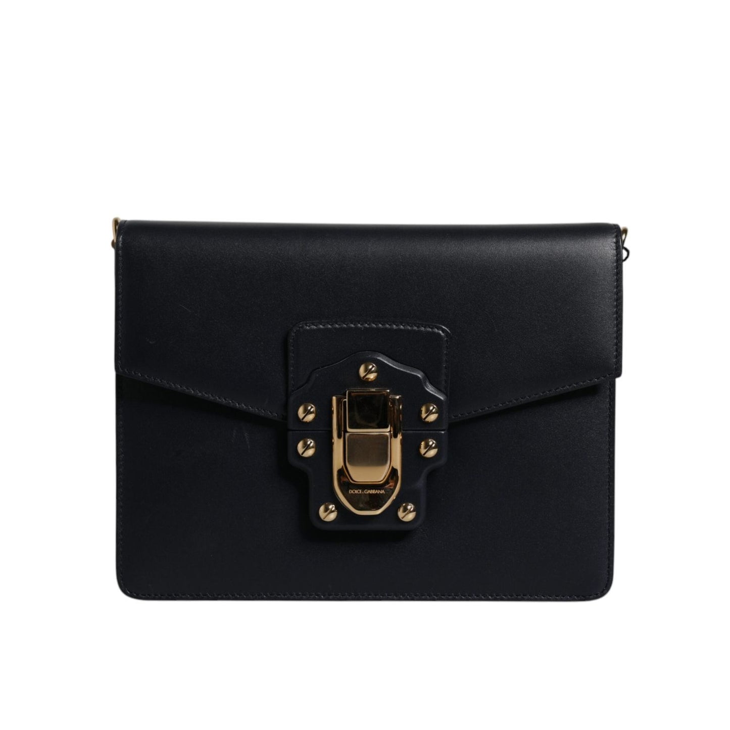 Dolce & Gabbana Black Calfskin Leather Shoulder Strap Bag BAG4308