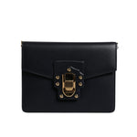 Dolce & Gabbana Black Calfskin Leather Shoulder Strap Bag BAG4308