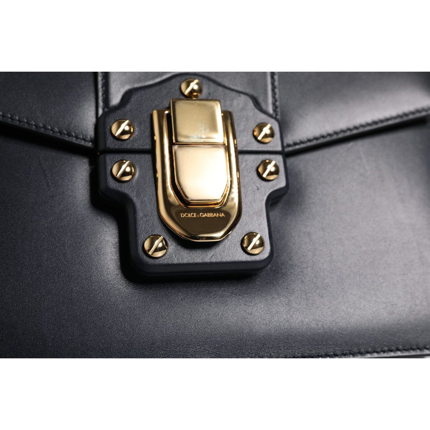 Dolce & Gabbana Black Calfskin Leather Shoulder Strap Bag BAG4308