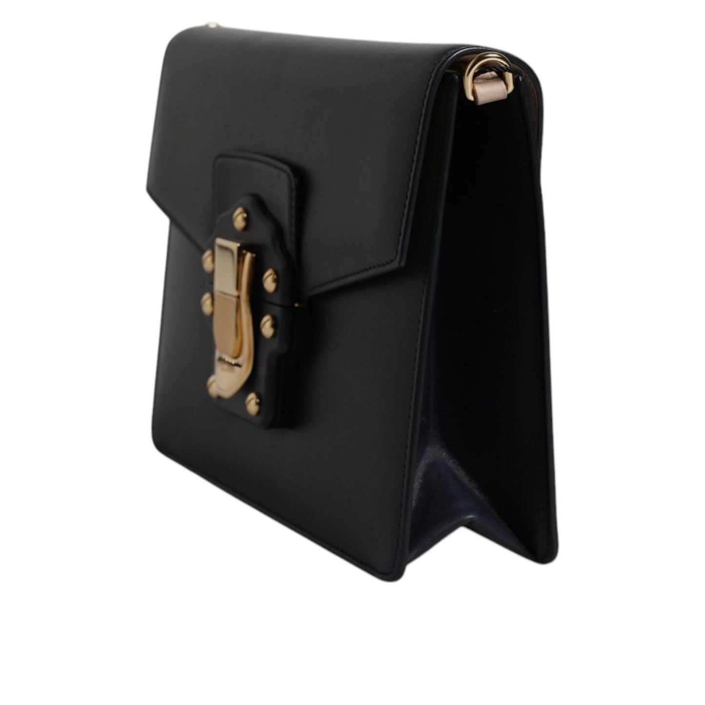 Dolce & Gabbana Black Calfskin Leather Shoulder Strap Bag BAG4308