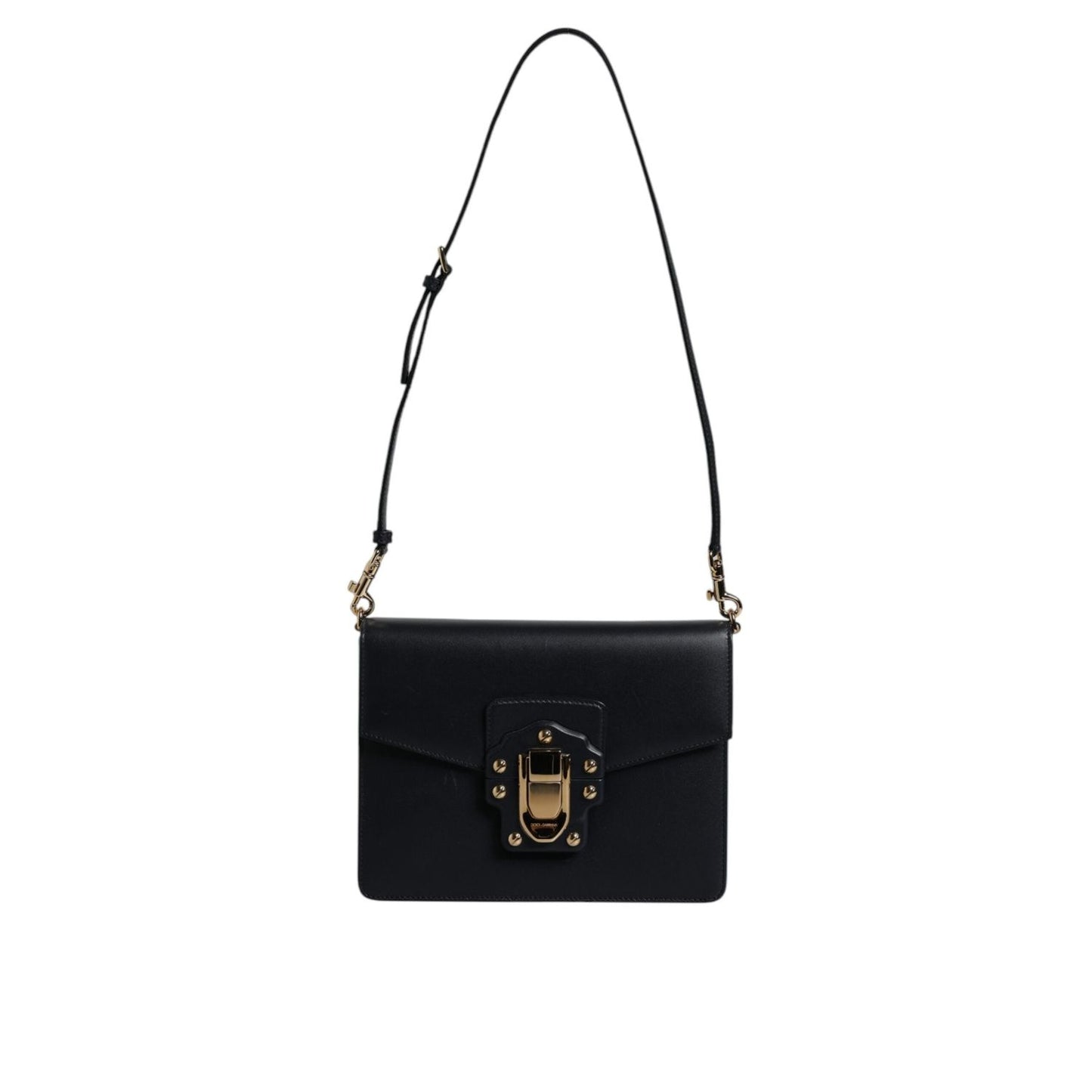 Dolce & Gabbana Black Calfskin Leather Shoulder Strap Bag BAG4308