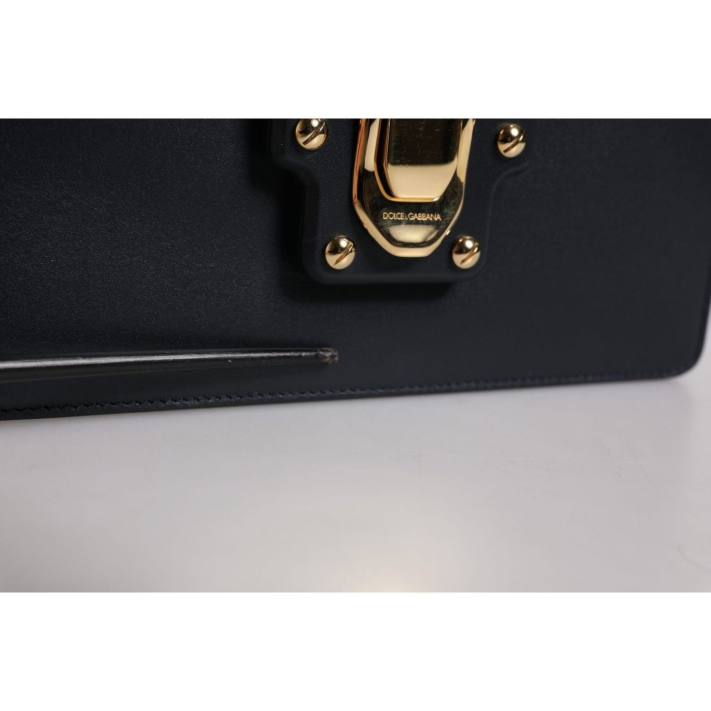 Dolce & Gabbana Black Calfskin Leather Shoulder Strap Bag BAG4308