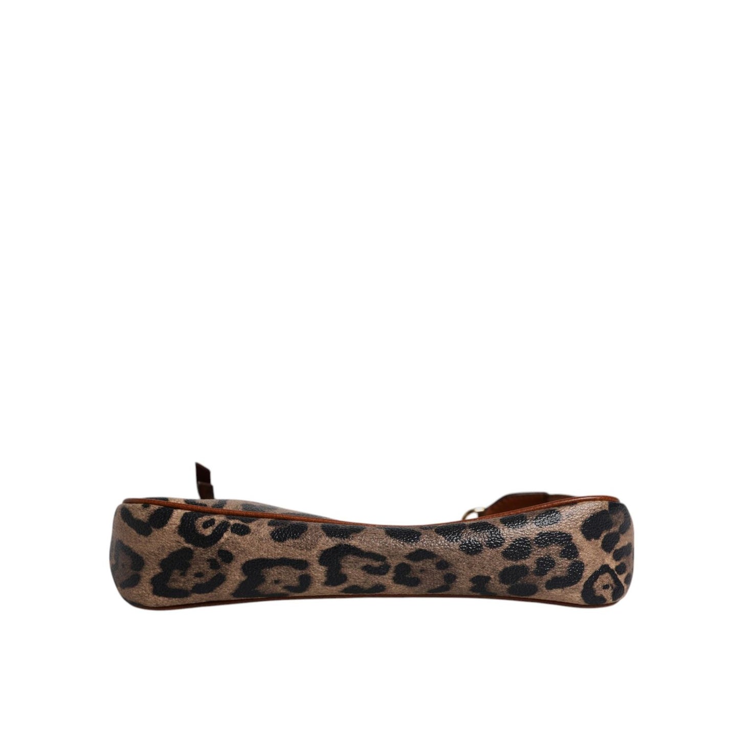 Dolce & Gabbana Brown Leopard Leather Shoulder Chain Strap Bag BAG4312