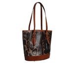 Dolce & Gabbana Brown Leopard Leather Shoulder Strap Tote Bag BAG4327