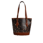 Dolce & Gabbana Brown Leopard Leather Shoulder Strap Tote Bag BAG4327