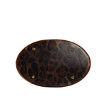 Dolce & Gabbana Brown Leopard Leather Shoulder Strap Tote Bag BAG4327