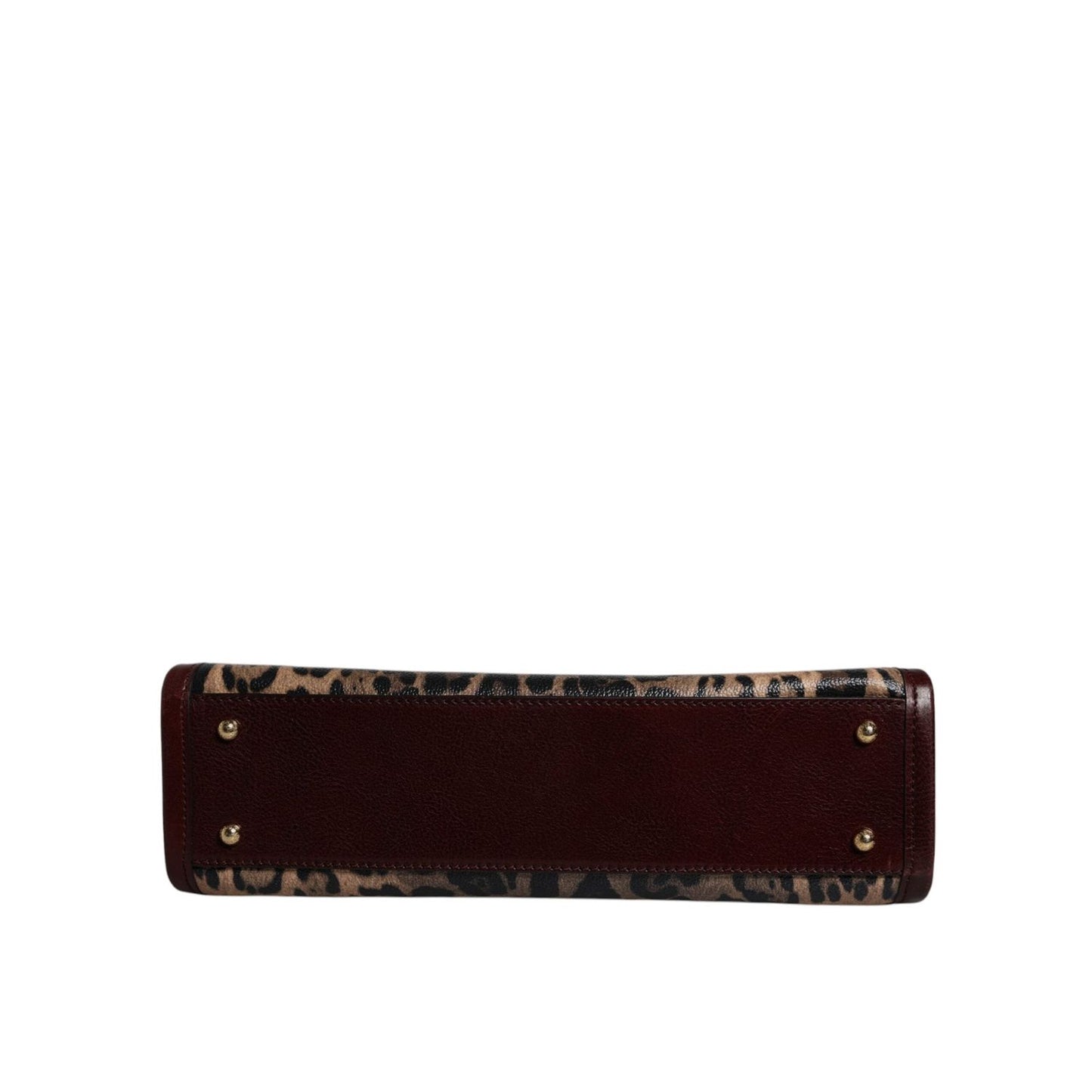 Dolce & Gabbana Brown Leopard Leather Shoulder Strap Tote Bag BAG4330