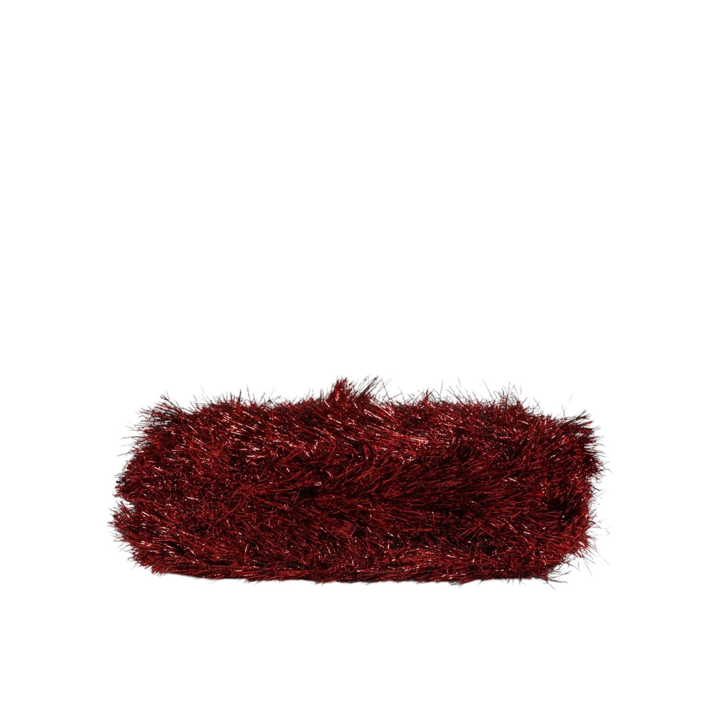 Dolce & Gabbana Red Gold Chain VANDA Tinsel Crystals Evening Clutch Bag BAG4375