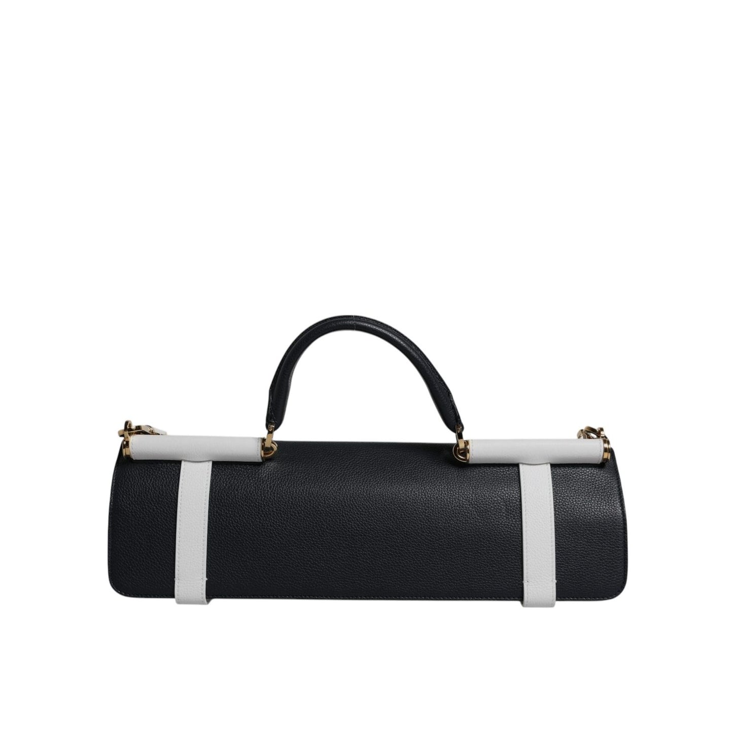 Dolce & Gabbana Blue White Calfskin Leather Crossbody Shoulder Bag BAG4395