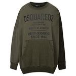 Dsquared² Green Cotton Hoody DS-5683674-XXL