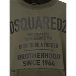 Dsquared² Green Cotton Hoody DS-5683674-XXL