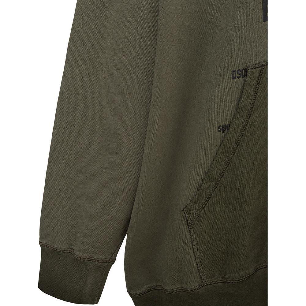 Dsquared² Green Cotton Hoody DS-5683674-XXL