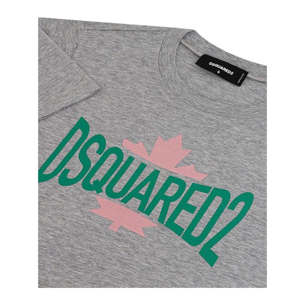 Dsquared² Chic Gray Cotton Tee for the Modern Woman DS-4625662-S