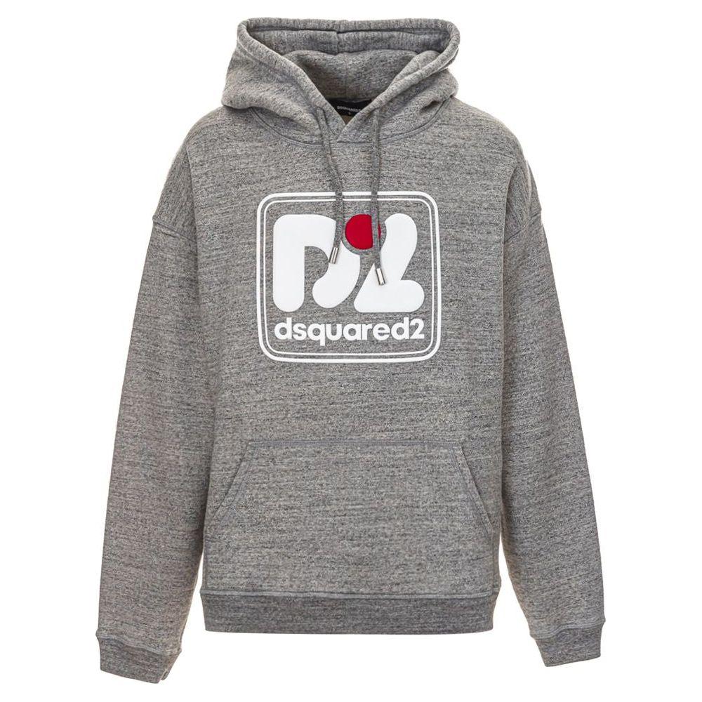 Dsquared² Gray Cotton Hoody DS-5237662-XXL