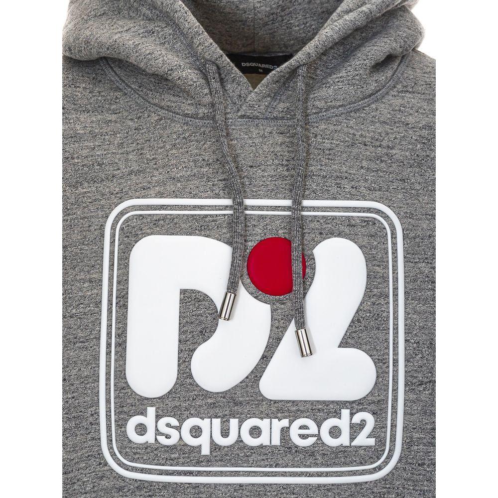 Dsquared² Gray Cotton Hoody DS-5237662-XXL