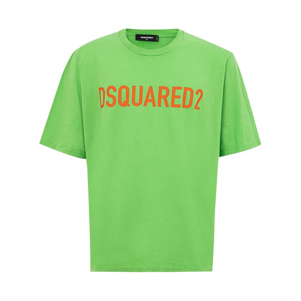 Dsquared² Electric Green Cotton Tee for Men DS-4667674-M