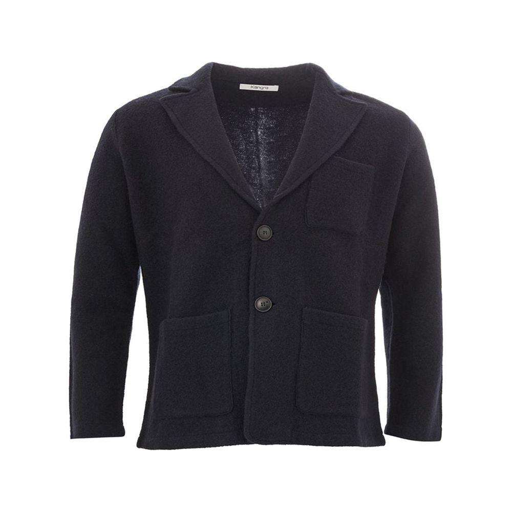 KANGRA Elegant Woolen Blue Jacket for Men KA-1816673-IT50 | L