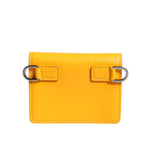 Dolce & Gabbana Yellow Leather Bifold Card Holder Crossbody Bag BAG4557