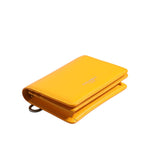 Dolce & Gabbana Yellow Leather Bifold Card Holder Crossbody Bag BAG4557