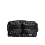 Dolce & Gabbana Black Gray Leopard DG Logo Belt Waist Fanny Pack Bag BAG4565