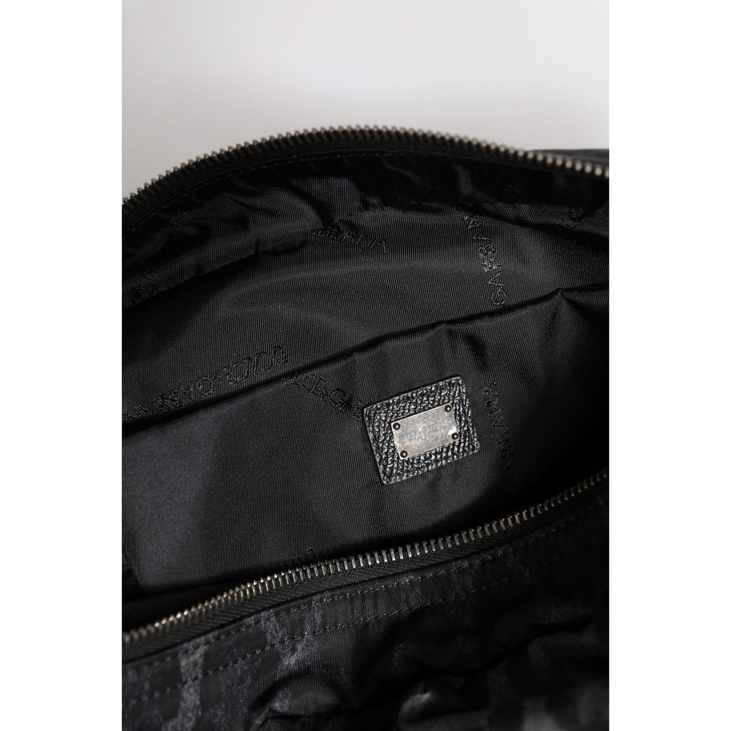 Dolce & Gabbana Black Gray Leopard DG Logo Belt Waist Fanny Pack Bag BAG4565