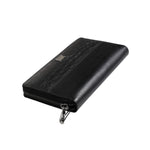 Dolce & Gabbana Black Leather Logo Plaque Zip Around Continental Wallet BAG4612