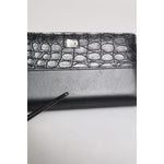 Dolce & Gabbana Black Leather Logo Plaque Zip Around Continental Wallet BAG4612
