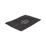 Dolce & Gabbana Black Calfskin Crown Embellished Clutch Pouch Bag BAG4616