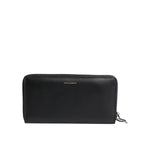Dolce & Gabbana Black Blue Exotic Leather Embossed Continental Wallet BAG4621