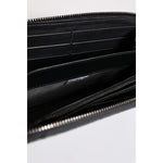 Dolce & Gabbana Black Blue Exotic Leather Embossed Continental Wallet BAG4621