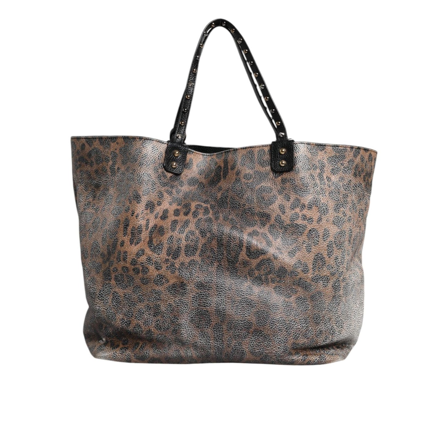 Dolce & Gabbana Brown Leopard BEATRICE Leather Logo Plaque Tote Bag BAG4569